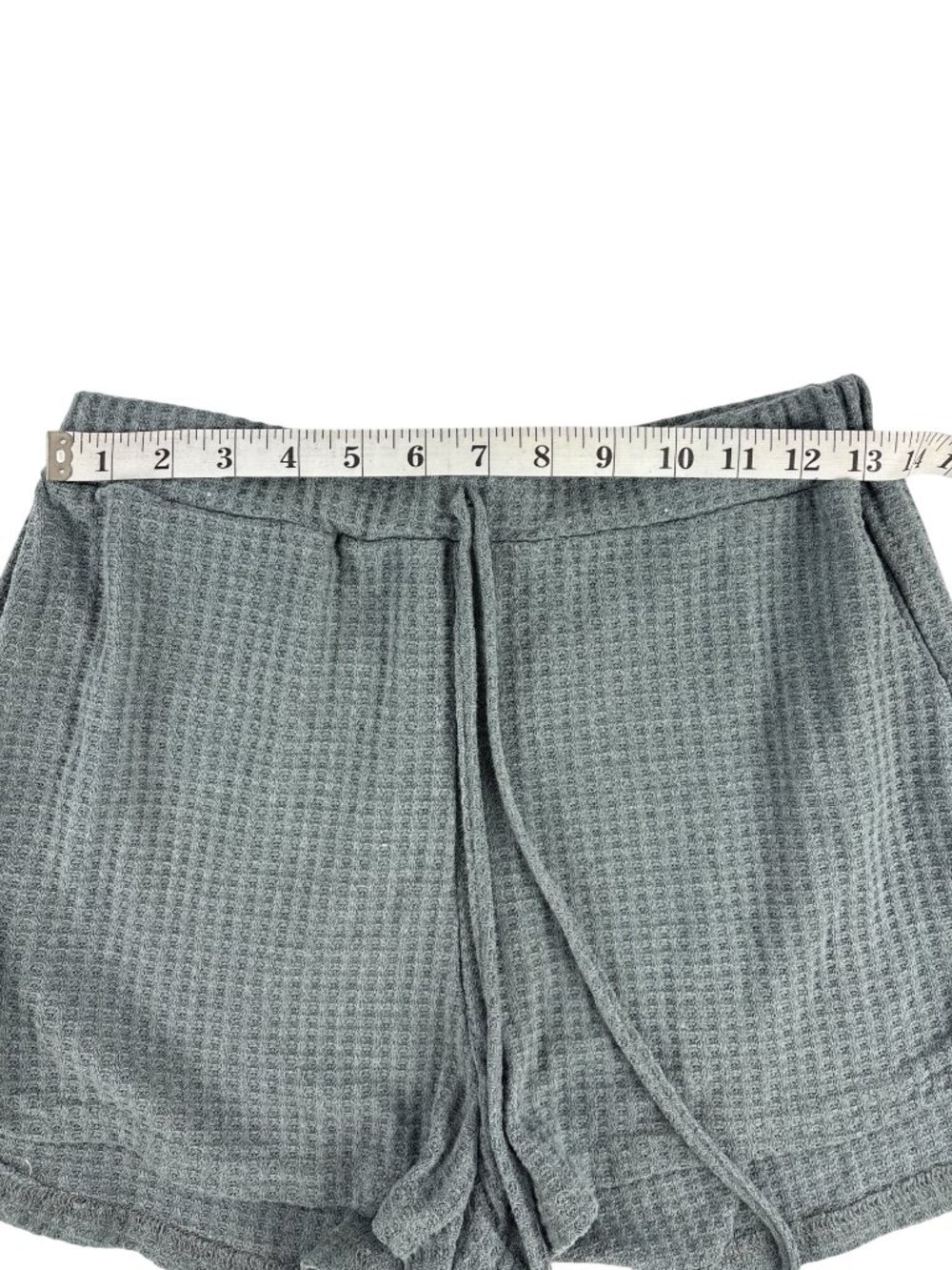 SHEIN EZwear Green Waffle Knit Co-ord Lounge Set • Coquette Soft Girl Minimalist - Picture 11 of 14